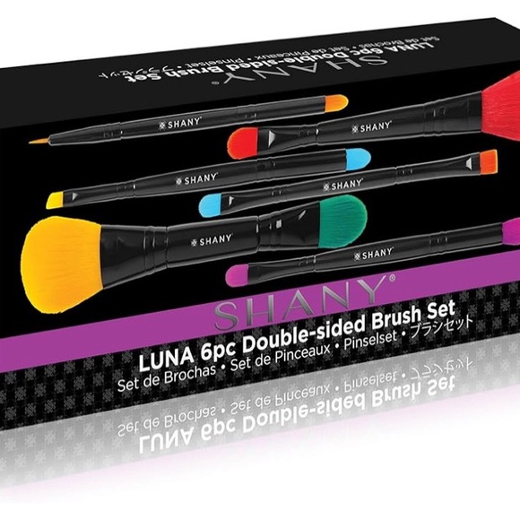 Brush Set | NIB Vegan 6-Piece Double-Sided Makeup Brush Set - Picture 6 of 9